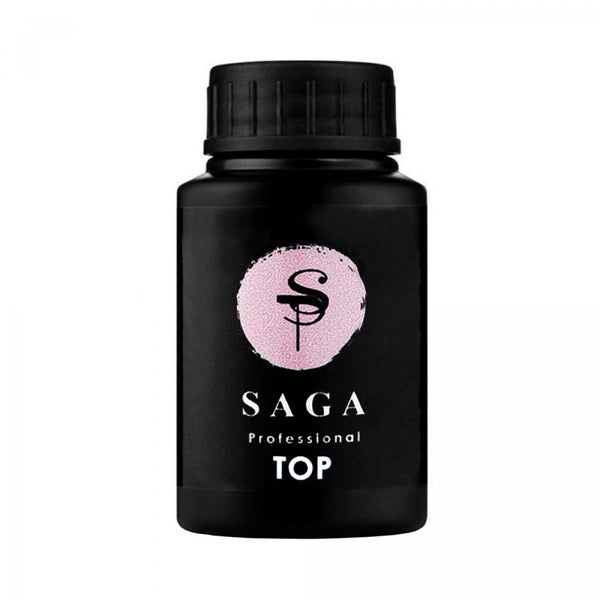 SAGA профессиональный топ без липкого слоя Титан, 30 мл ТИТ-30